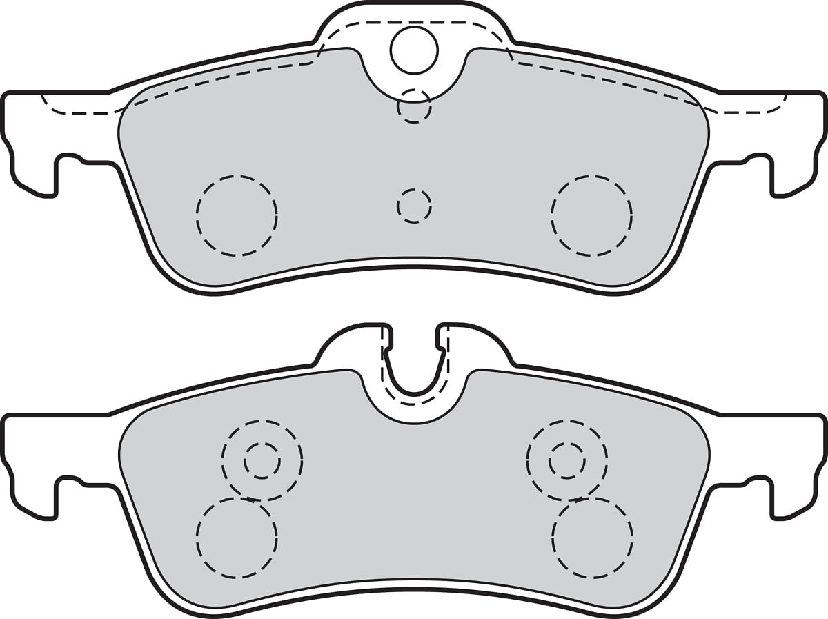 Jeu de 4 plaquettes de frein VALEO ref. 302040